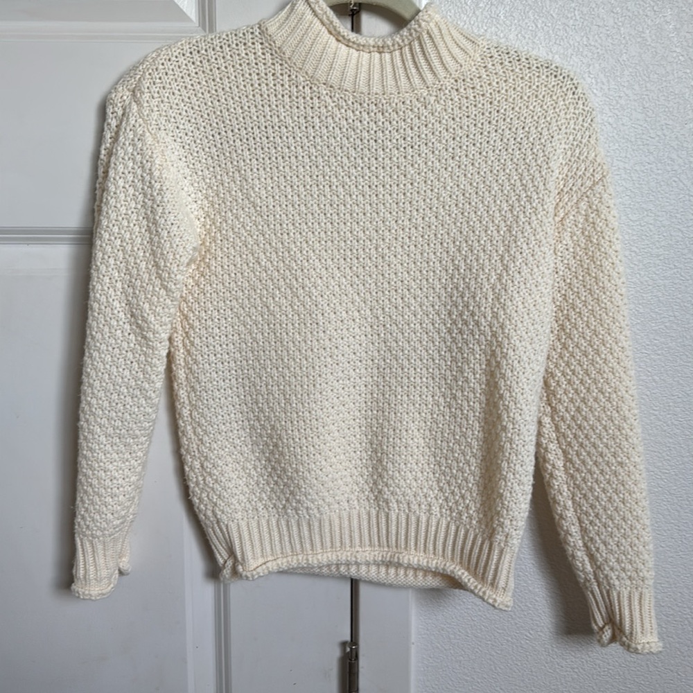 Cream knitted sweater